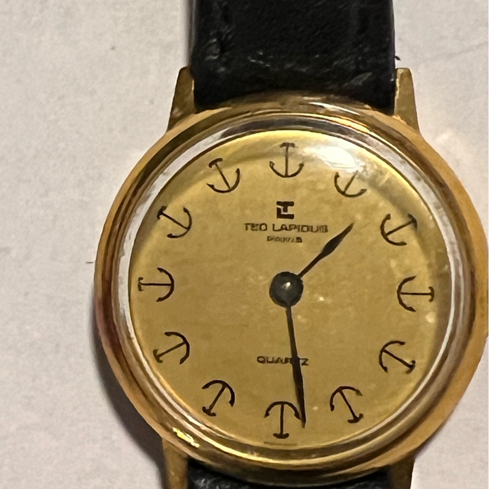 Vintage Ted Lapidus 17 Jewel Women’s Designer Black Watch